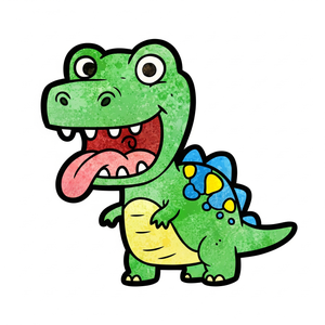 Dinosaur Making a Funny Face for the Camera